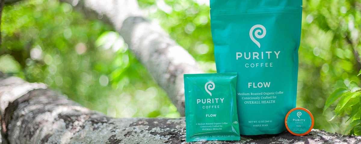Flow coffee group on a tree branch